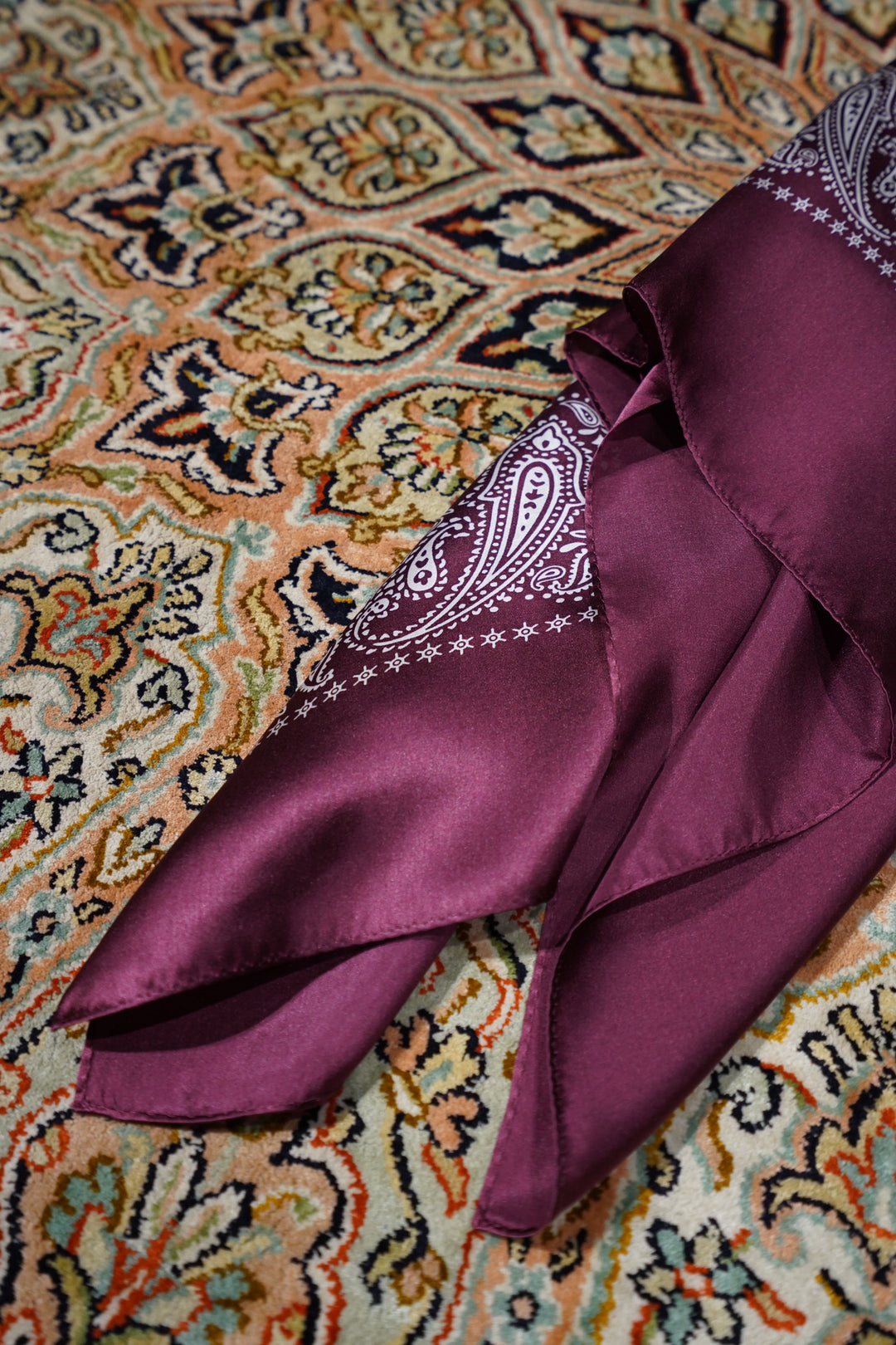 小物 sugarhill 21aw silk bended scarf SUGARHILL - BENDED SCARF / BLACK | Retikle Online Store