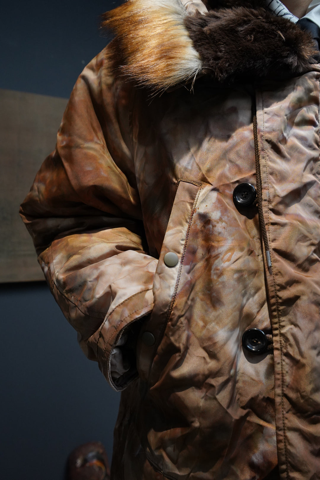 SUGARHILL（シュガーヒル）のPOUR CAMO N3-B(SAND BROWN)(コート)の
