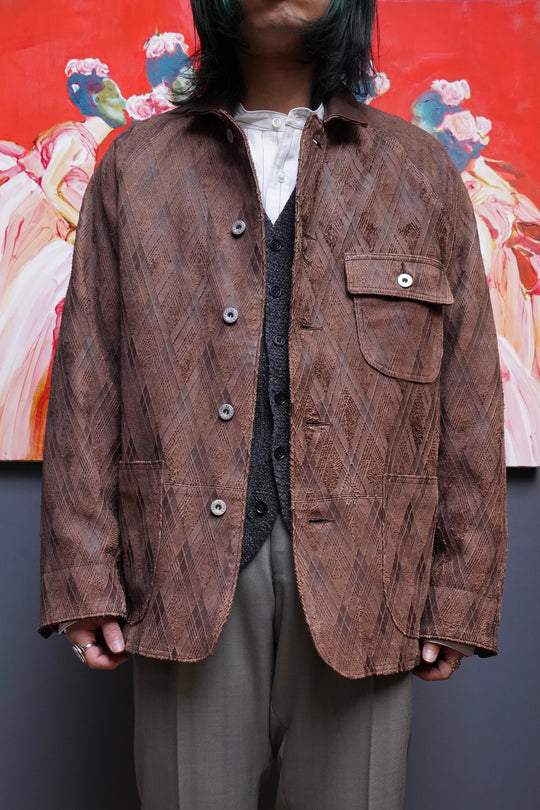 ジャケット・アウター SUGARHILL SLICED LEATHER COVERALLS SUGARHILL（シュガーヒル）のSLICED LEATHER COVERALLS