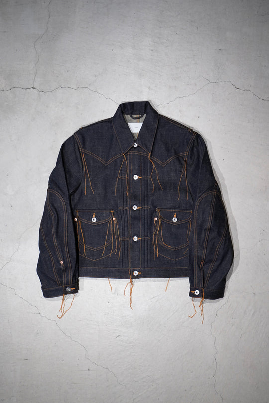 ジャケット・アウター SUGARHILL LOOSE THREAD DENIM JACKET SUGARHILL（シュガーヒル）のLOOSE THREAD DENIM JACKET(INDIGO