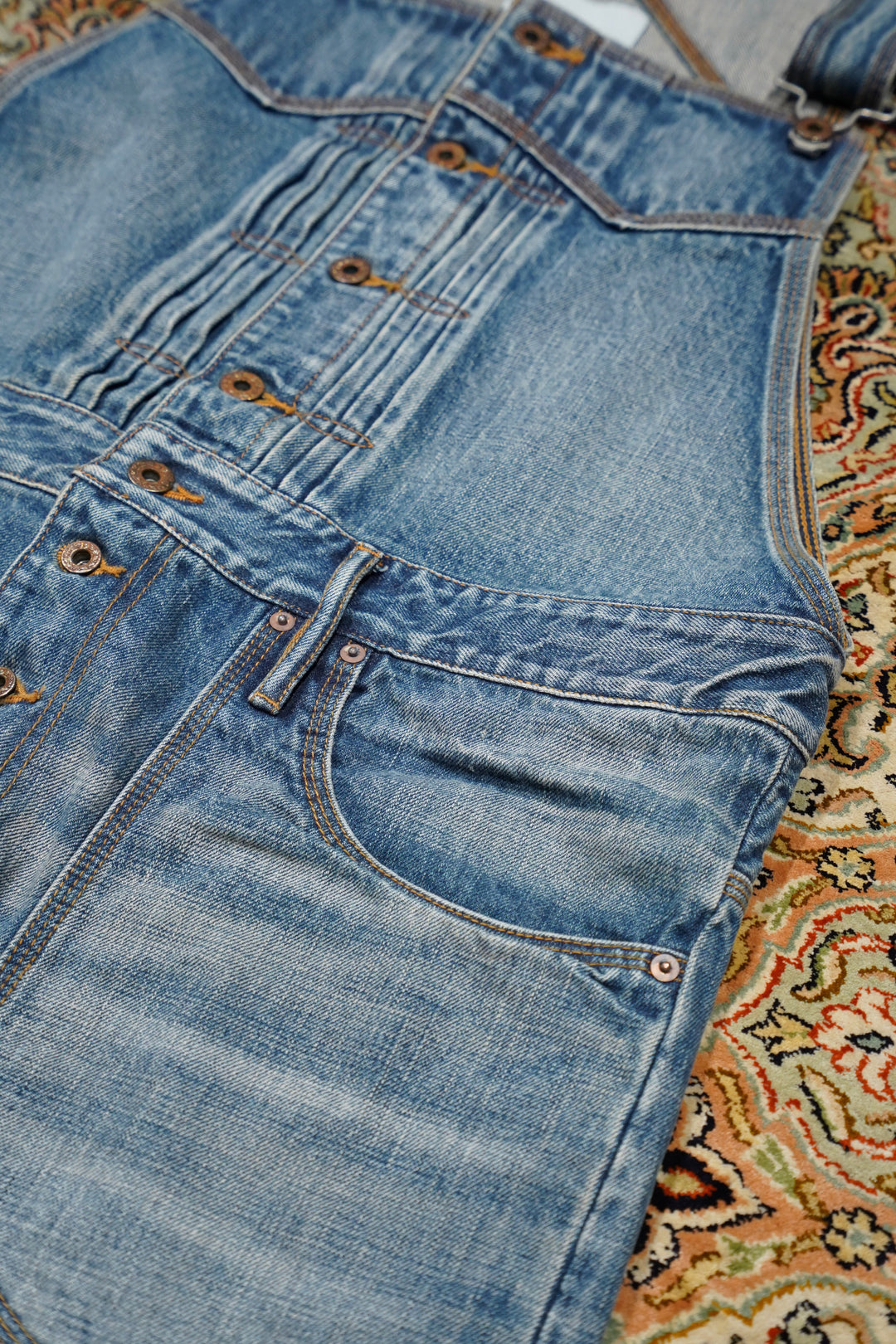 新品未使用タグ有】sugarhill FADED DENIM OVERALL 新品未使用タグ有