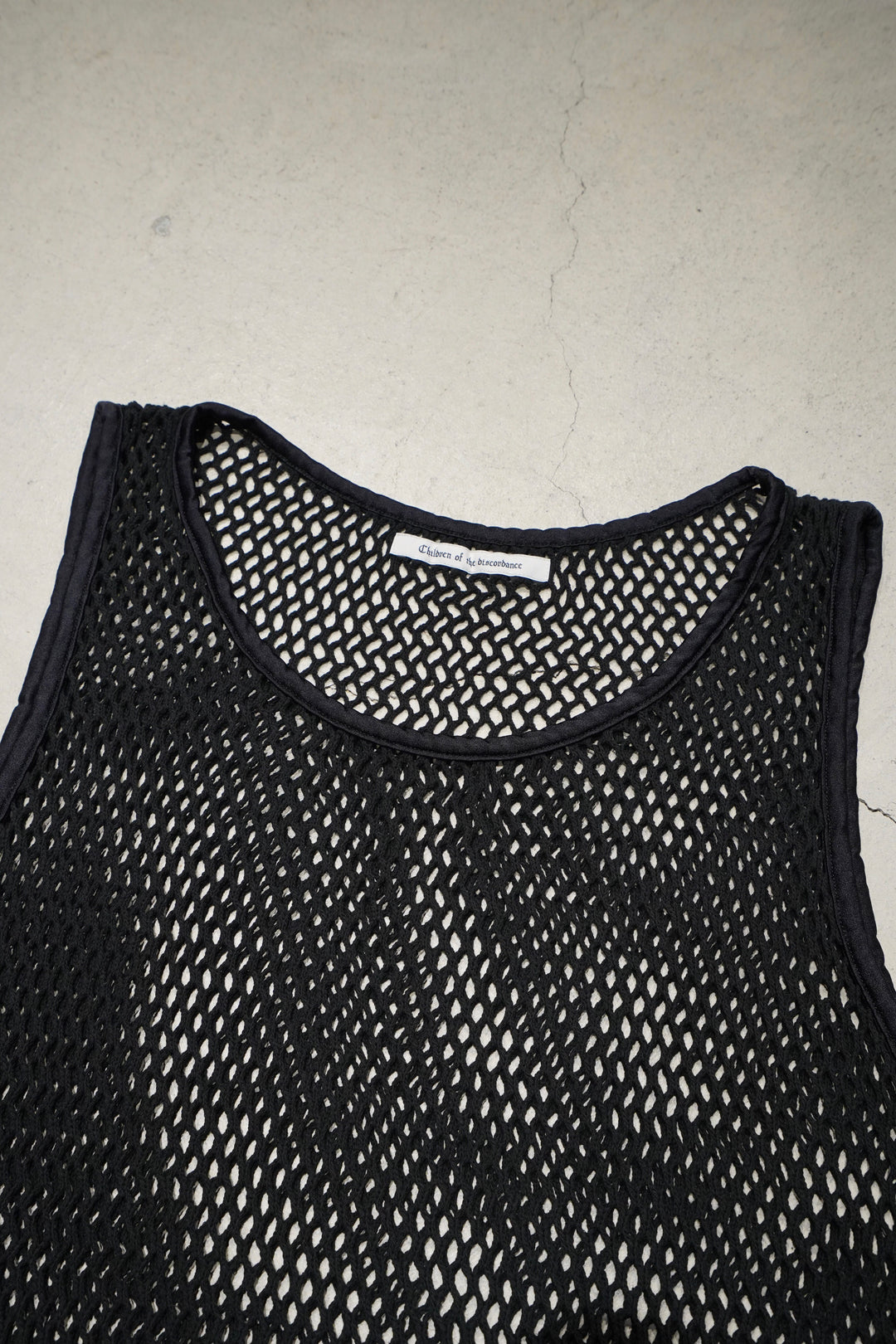 children of the discordance メッシュタンクトップ Children of the discordanceのMESH TANKTOP(BLACK)(タンク