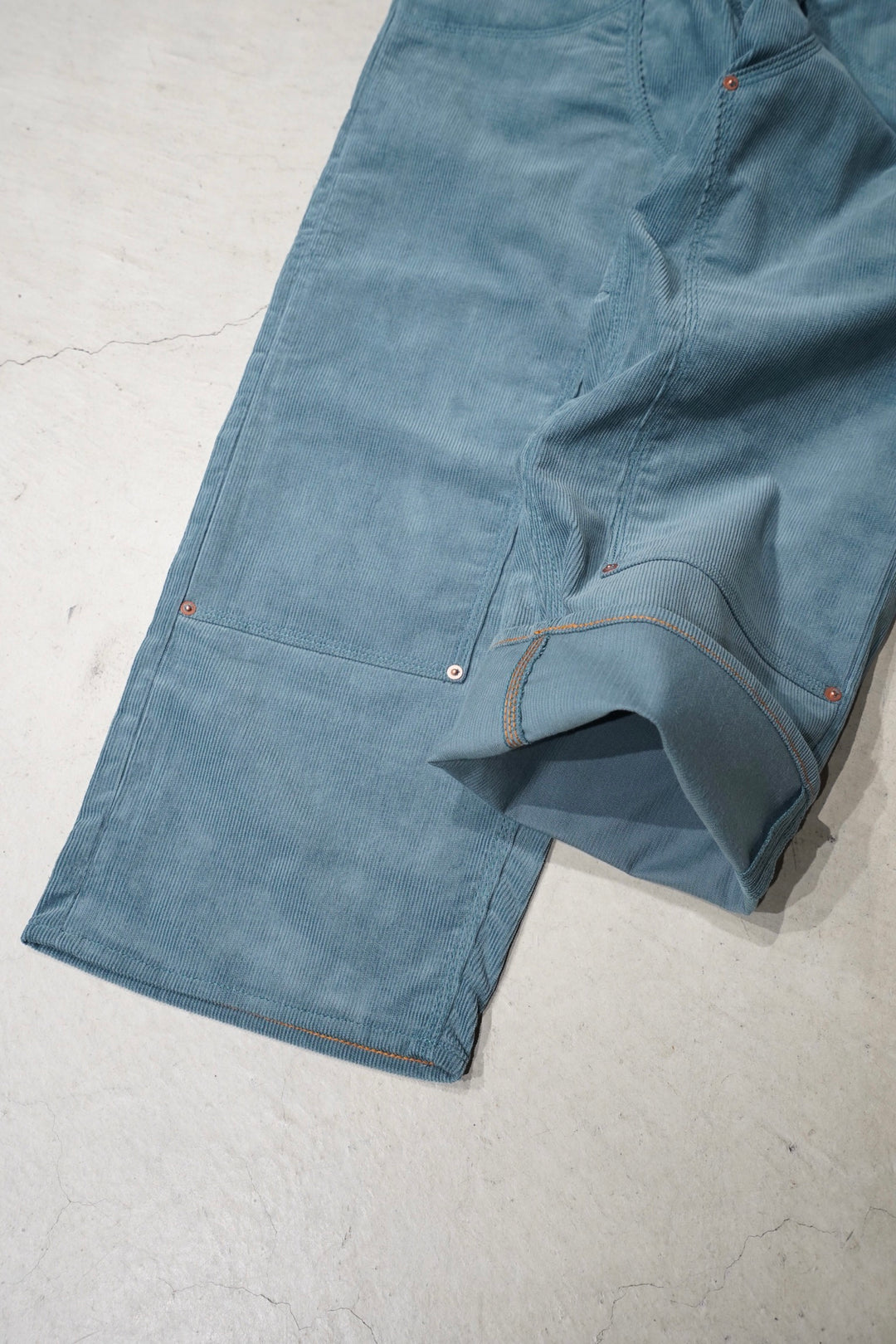 SUGARHILL（シュガーヒル）のCORDUROY DOUBLE KNEE DENIM PANTS(BLUE