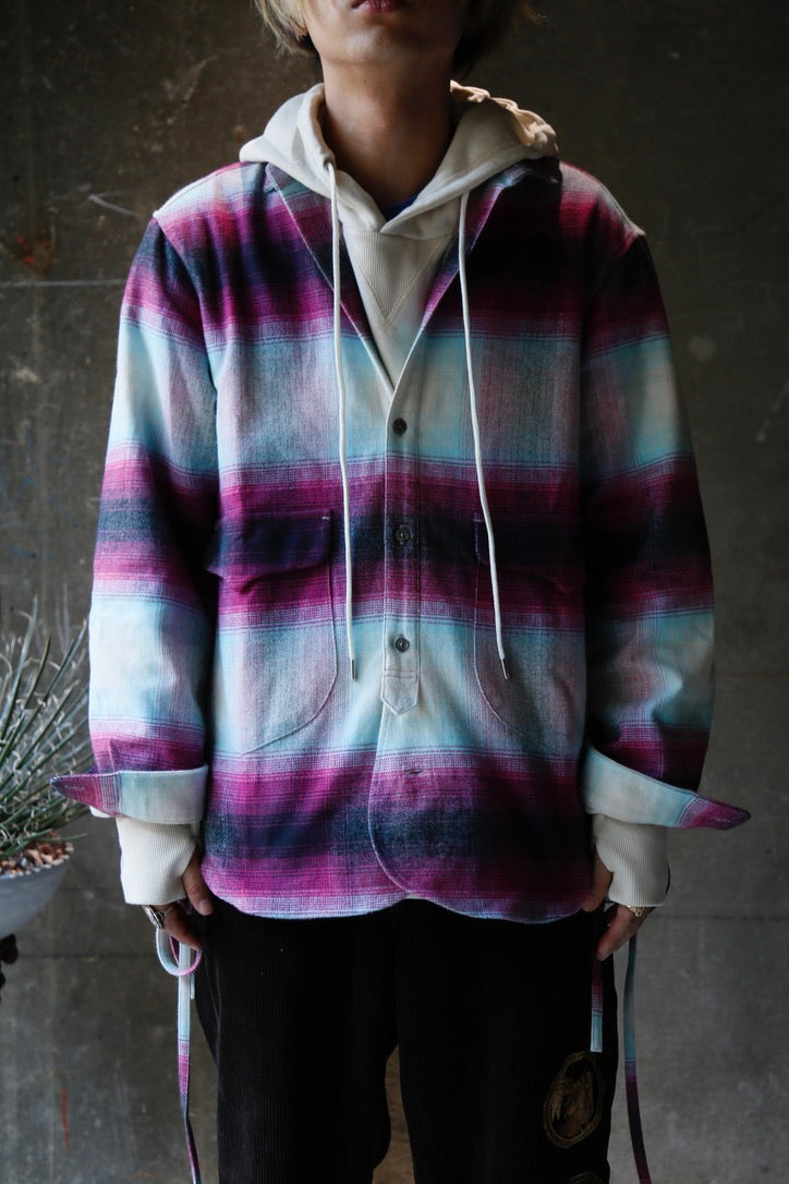 SUGARHILL（シュガーヒル）のHERRINGBONE OMBRE ROUND FRONT SHIRT(PINK)（シャツ）の通販 |  CEDARWOOD オンラインショップ