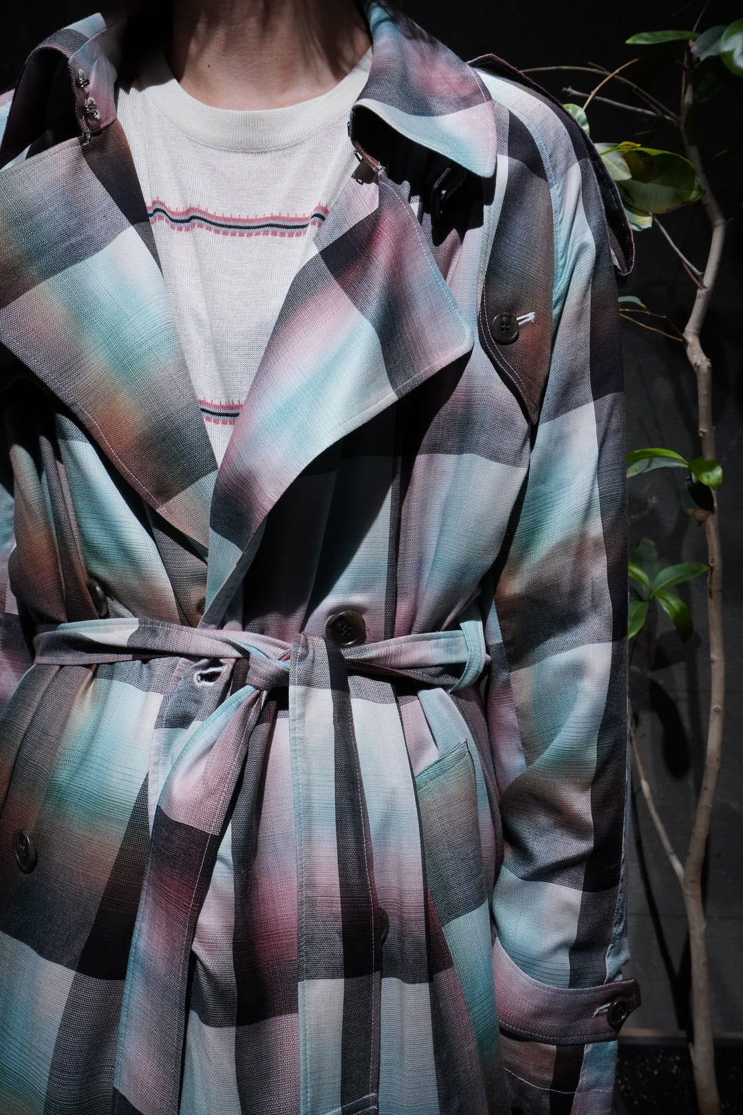 SUGARHILL(シュガーヒル)のOMBRE TRENCH COAT(PINK)(コート)の