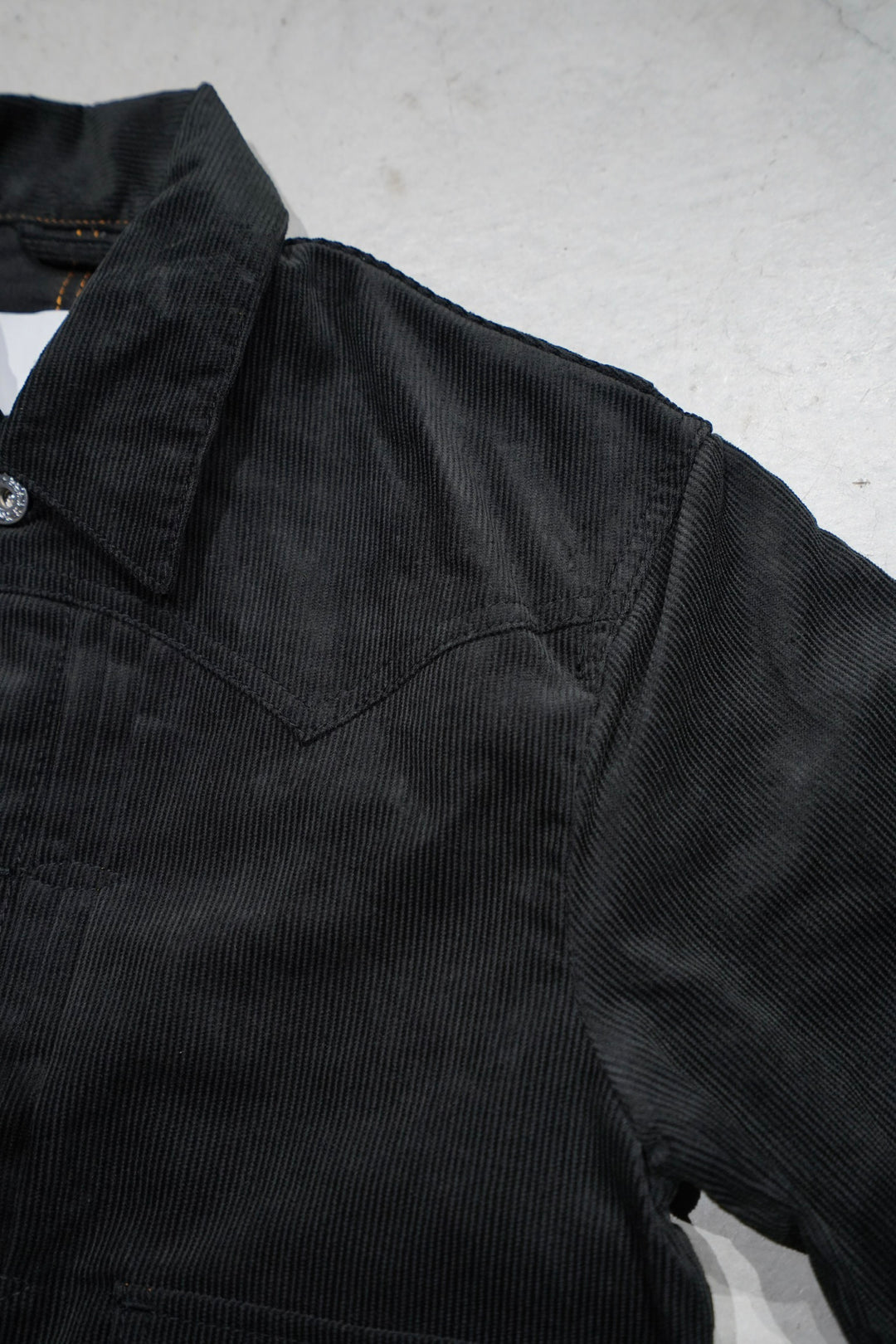 SUGARHILL(シュガーヒル)のCORDUROY DENIM JACKET(BLACK)(ジャケット