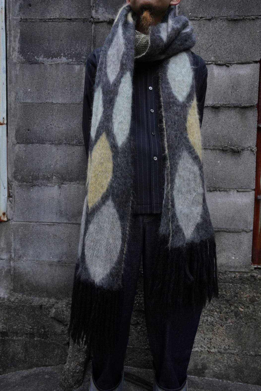 小物 SUGARHILL MOHAIR PYHCH SCARF (GREEN) SUGARHILL（シュガーヒル）のMOHAIR PYHCH SCARF (GREEN