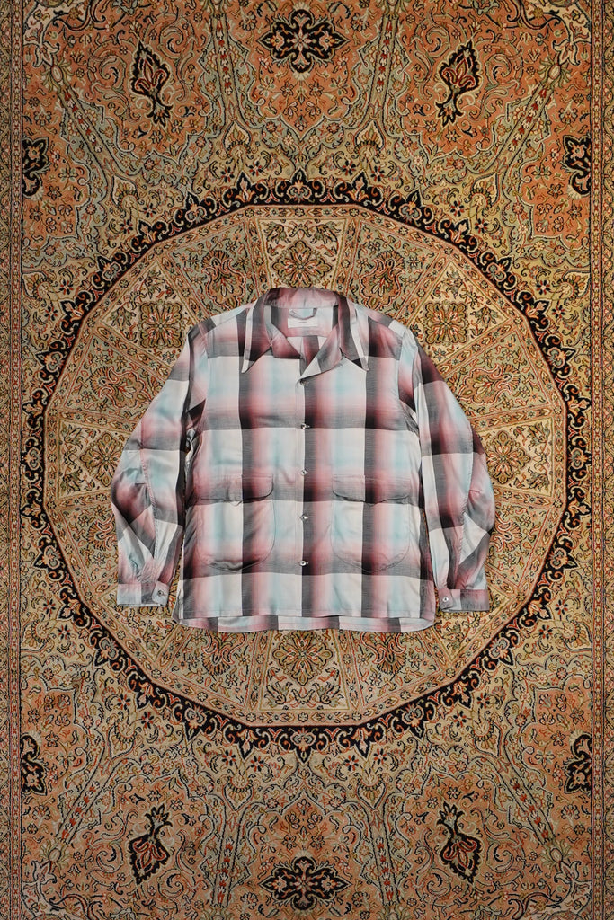 SUGARHILL(シュガーヒル)のOmbre Panama Open-collar Shirt(PINK 
