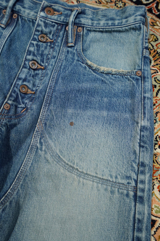 SUGARHILL（シュガーヒル）のFADED DOUBLE KNEE DENIM PANTS PRODUCTED
