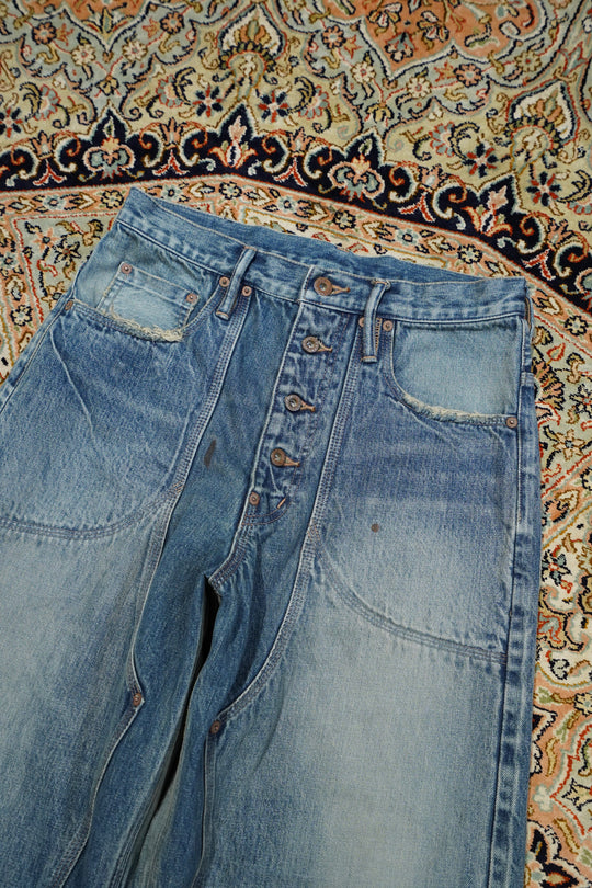 SUGARHILL（シュガーヒル）のFADED DOUBLE KNEE DENIM PANTS PRODUCTED