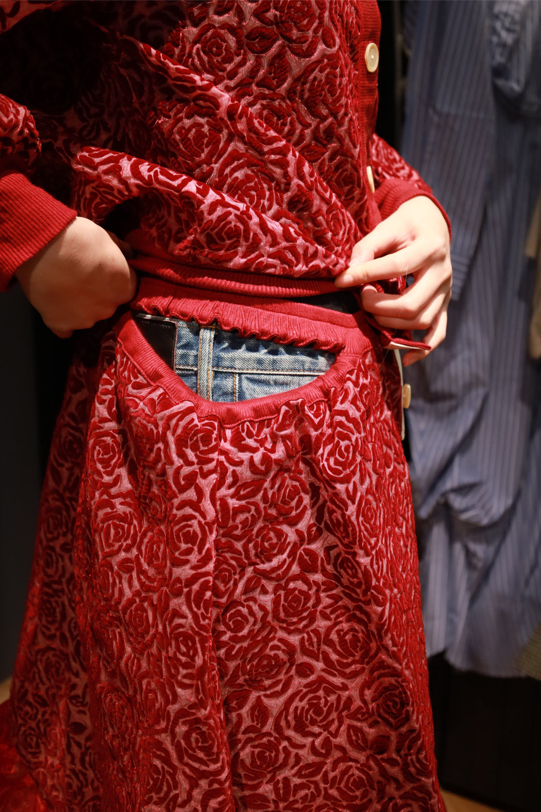 HOUGA(ホウガ)のkitri skirt(red)(スカート)の通販 | CEDARWOOD