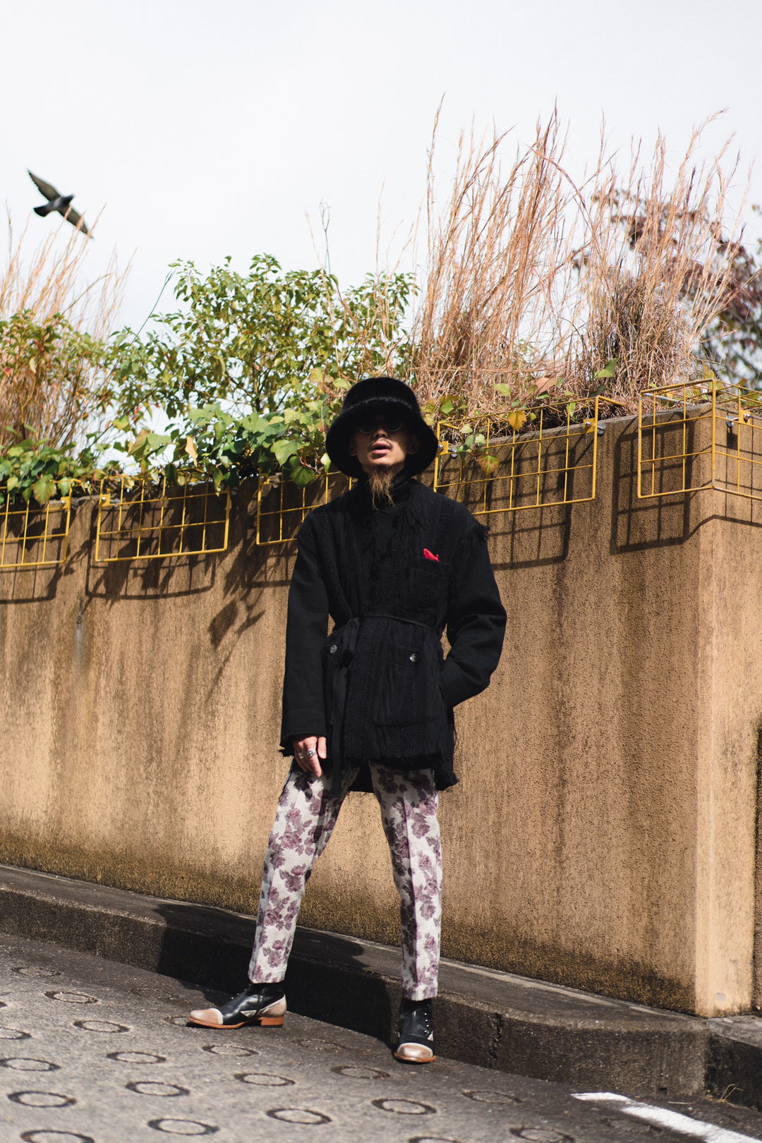 ジャケット・アウター song for the mute L/S kimono jaket Song for the Mute(ソングフォーザミュート)のL/S KIMONO(BLACK
