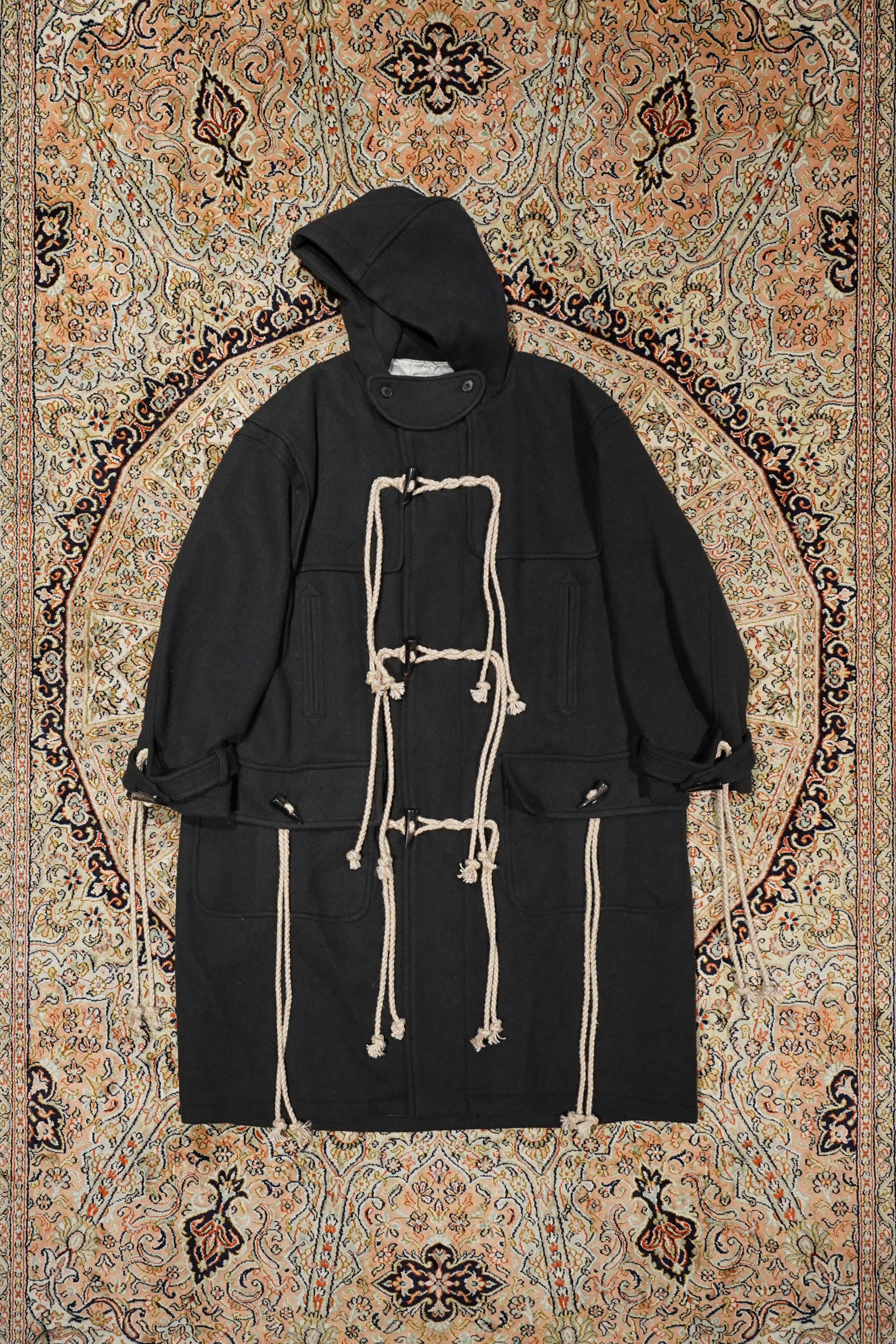 Sugarhill Corded Duffle Coat (Charcoal Black) (Court) Mail