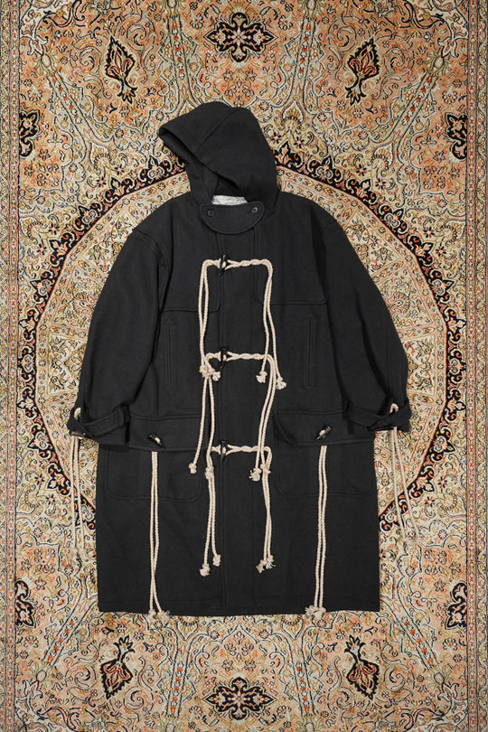 SUGARHILL（シュガーヒル）のCORDED DUFFLE COAT(CHARCOAL BLACK