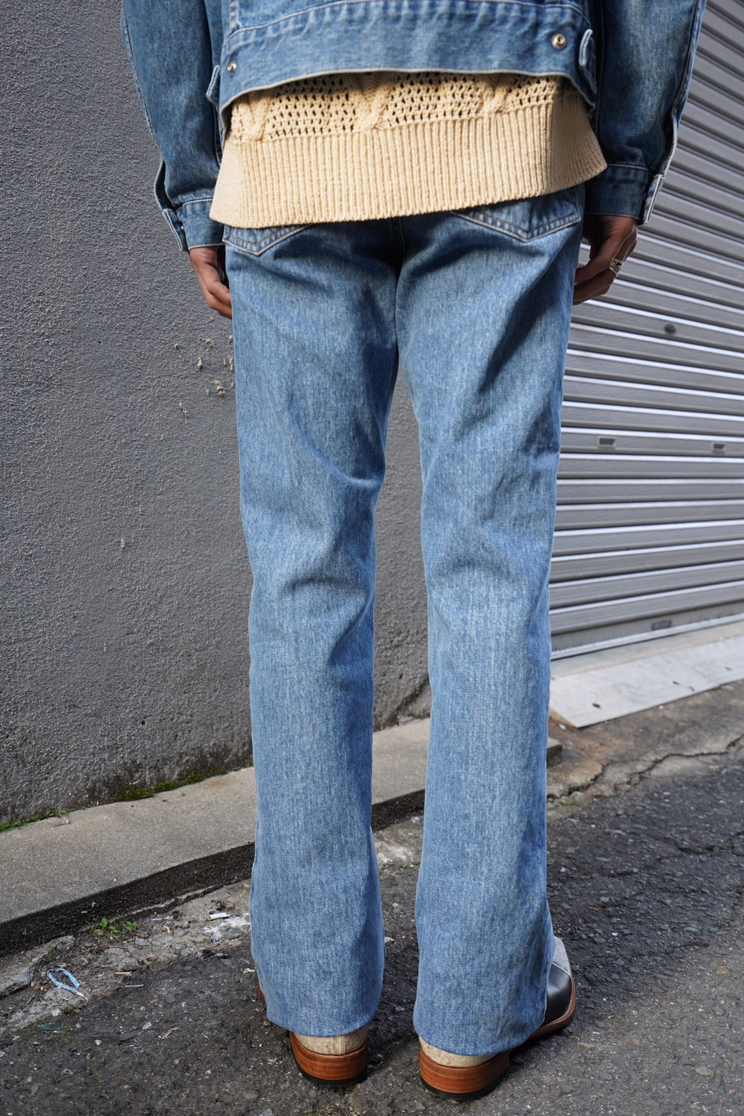 パンツ YILON Semi flare denim XS wash blue Women's Flare Jeans | Medium blue | Diesel 1978 D-Akemi