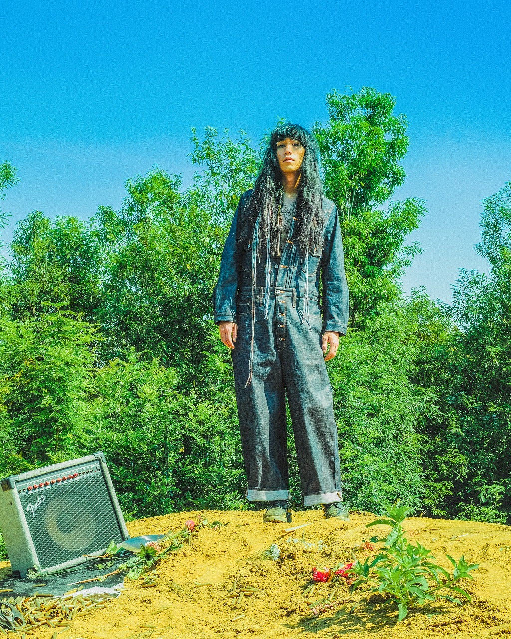 ⭐︎レア⭐︎SUGARHILL CLASSIC DENIM JUMPSUIT SUGARHILL(シュガーヒル)のCLASSIC DENIM JUMPSUIT(デニム)の通販