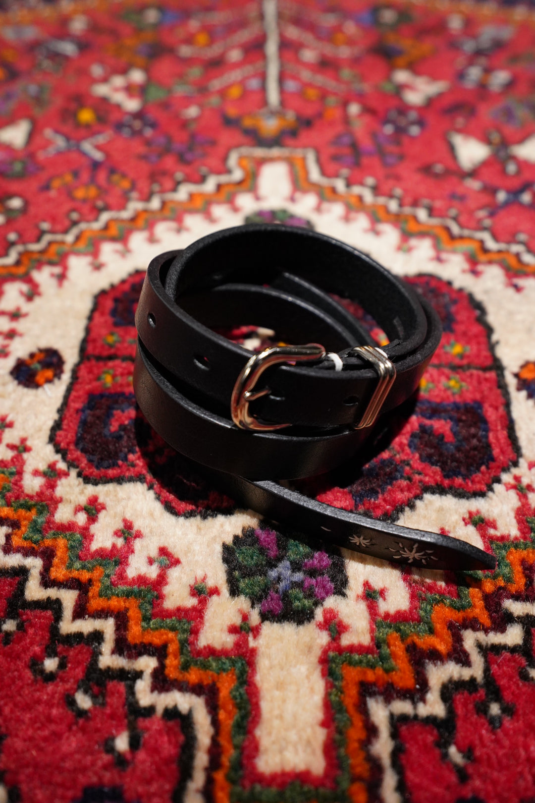 SUGARHILL(シュガーヒル)のEMBROIDERY LEATHER BELT(SILVER)(ベルト)の 