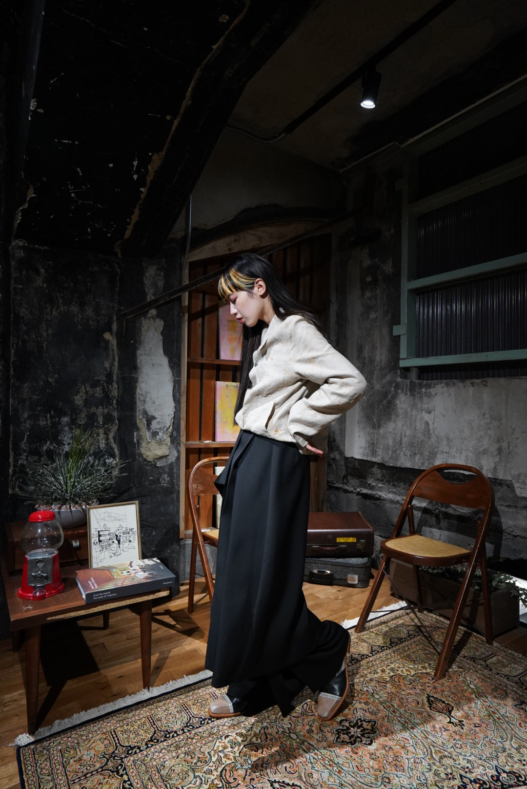 UJOH スカート　新品　黒 UJOH スカート 「UJOH/ウジョー」別注 2/70 T/W Impragnated