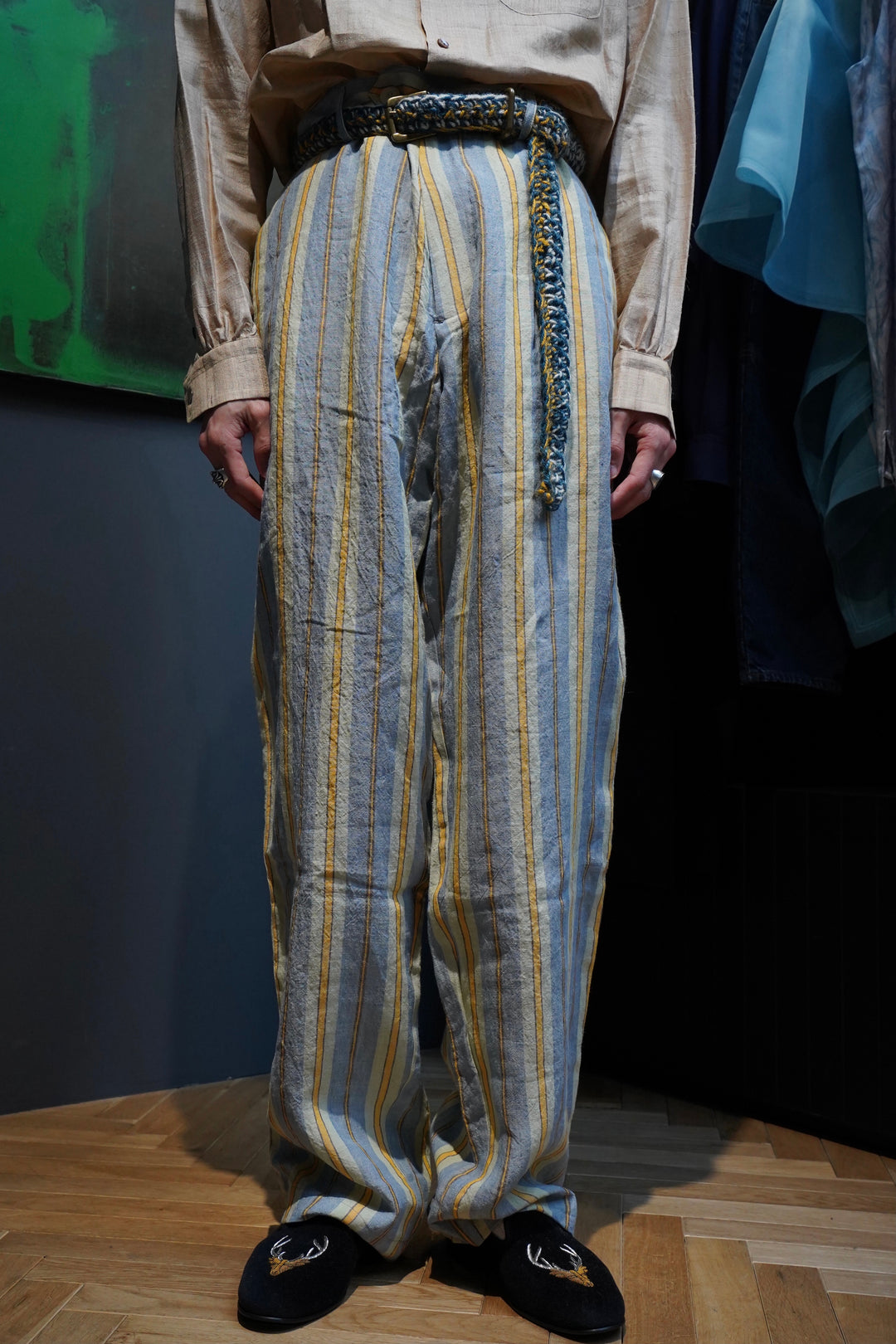 NICHOLAS DALEY(ニコラス デイリー)のSTRAIGHT LEG TROUSER(BLUE