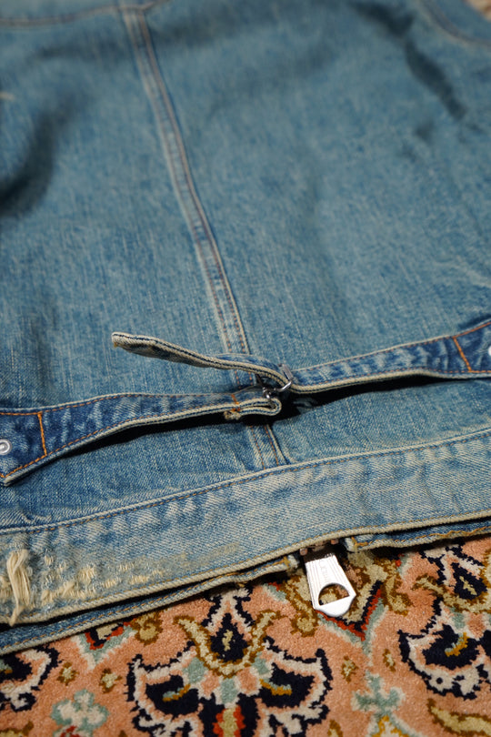 SUGARHILL(シュガーヒル)のZIP-UP DENIM DAMAGED JACKET(FADED