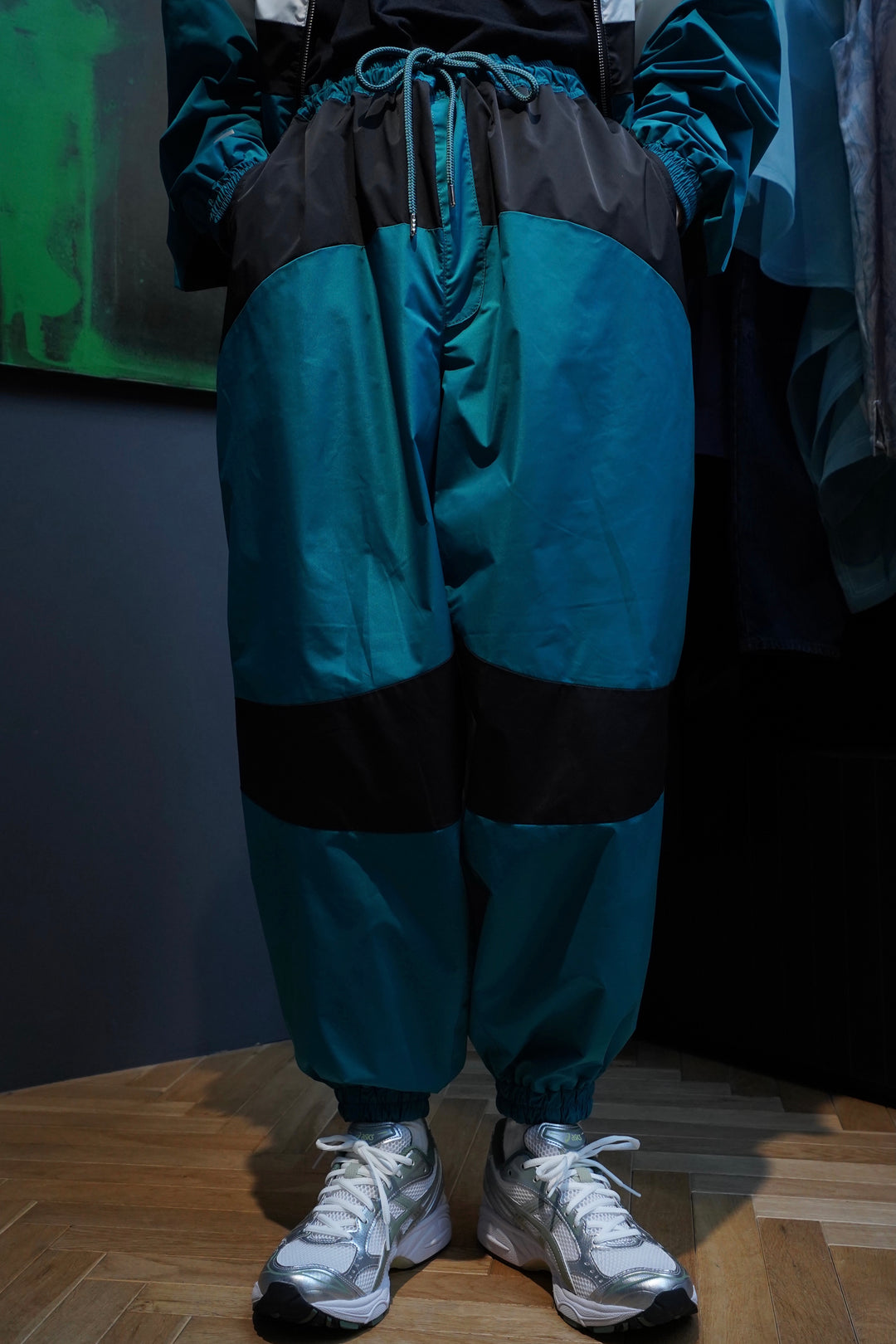SOLARIS&Co.(ソラリスアンドコー)のWIND PANTS(TURQUOISE)(ウィンド 