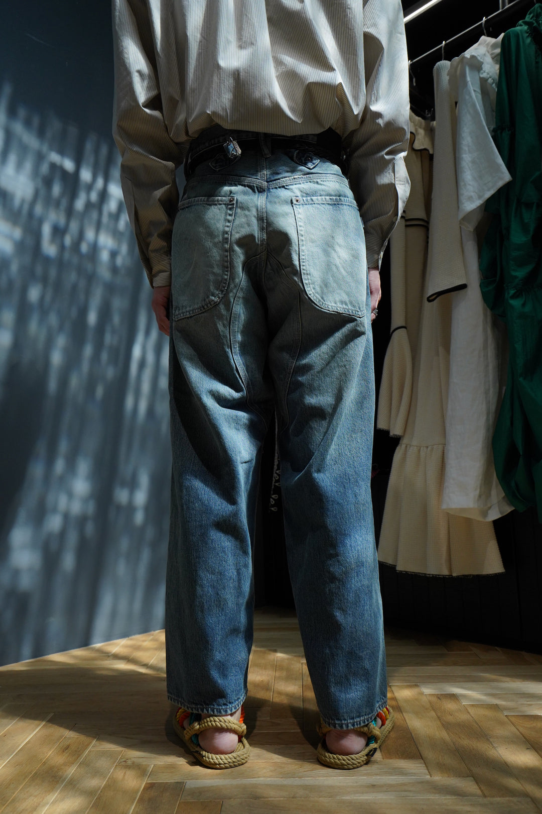 SUGARHILL(シュガーヒル)のFADED DOUBLE KNEE DENIM PANTS SUGARHILL(シュガーヒル)のFADED DOUBLE KNEE DENIM PANTS