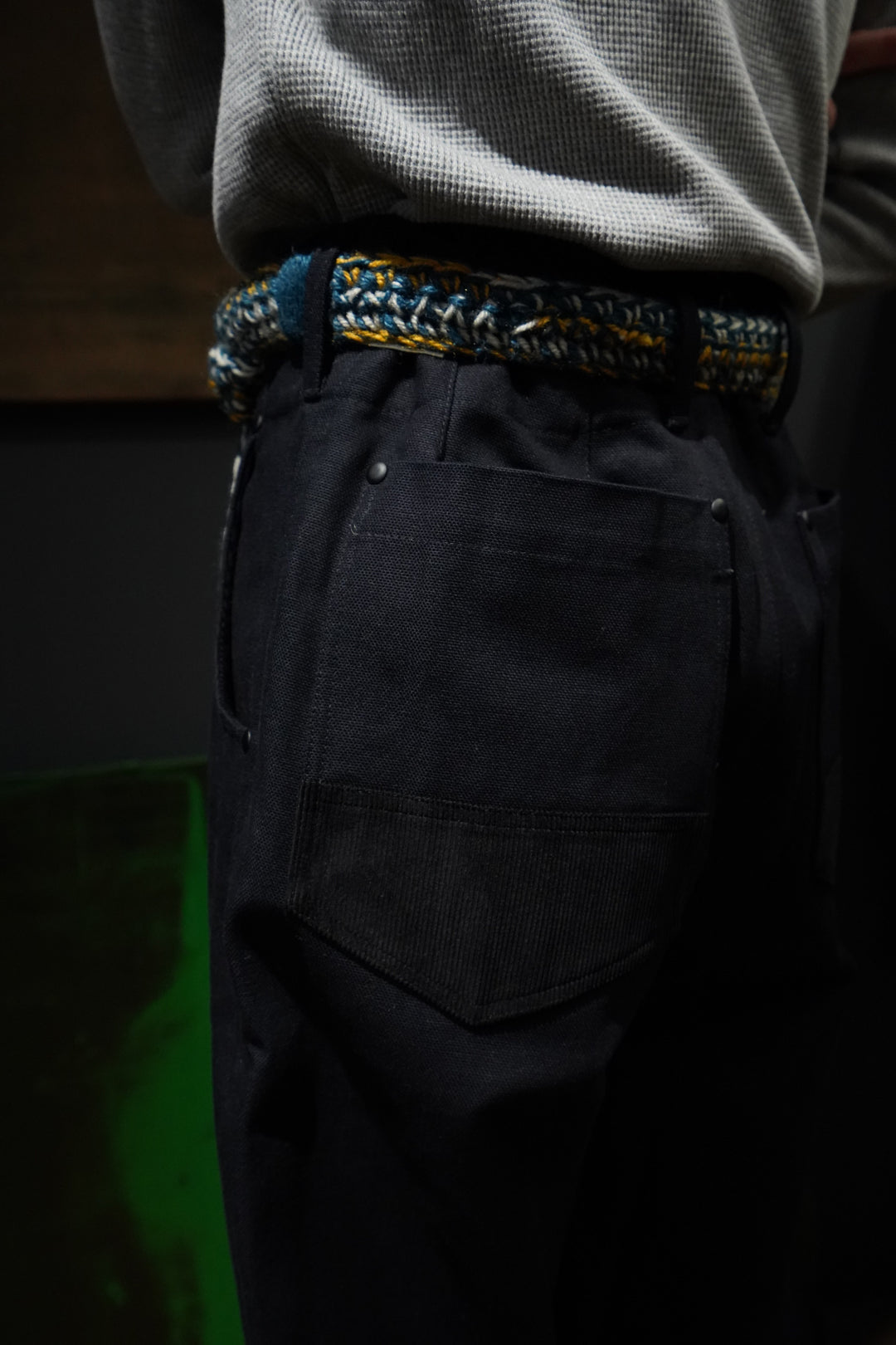 NICHOLAS DALEY(ニコラス デイリー)のPLEATED WESTERN TROUSER(INDIGO