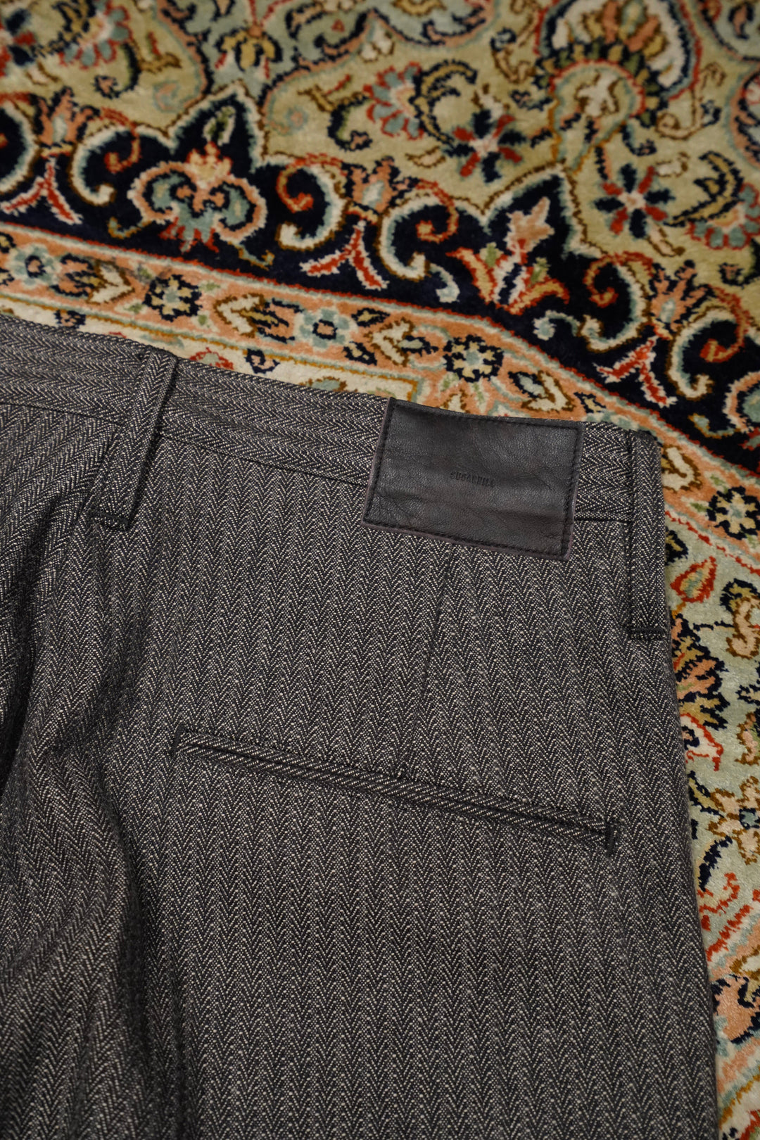 パンツ SUGARHILL HERRINGBONE WIDE TROUSERS SUGARHILL(シュガーヒル)のHERRINGBONE WIDE TROUSERSの通販