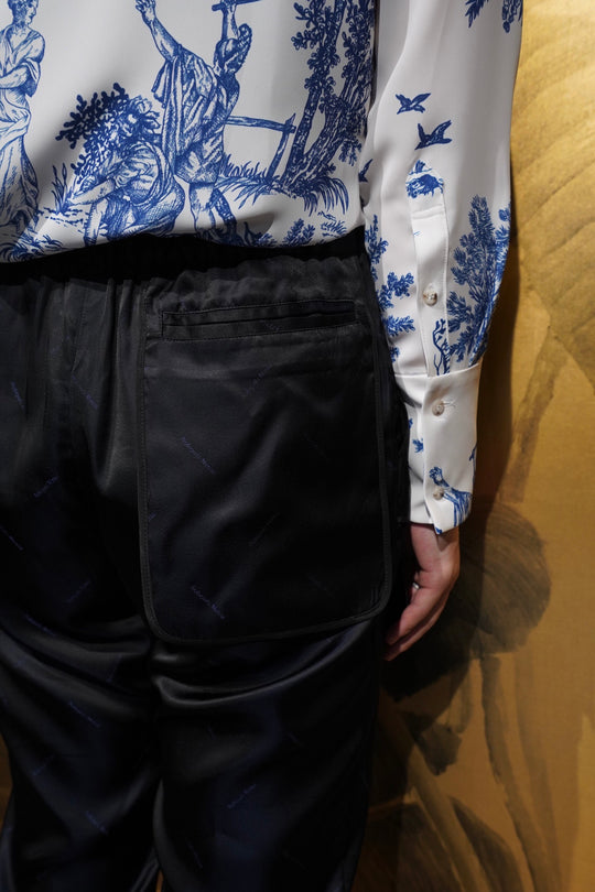 Nobuyuki Matsui(ノブユキ マツイ)のLining Pants(BLACK)(パンツ)の