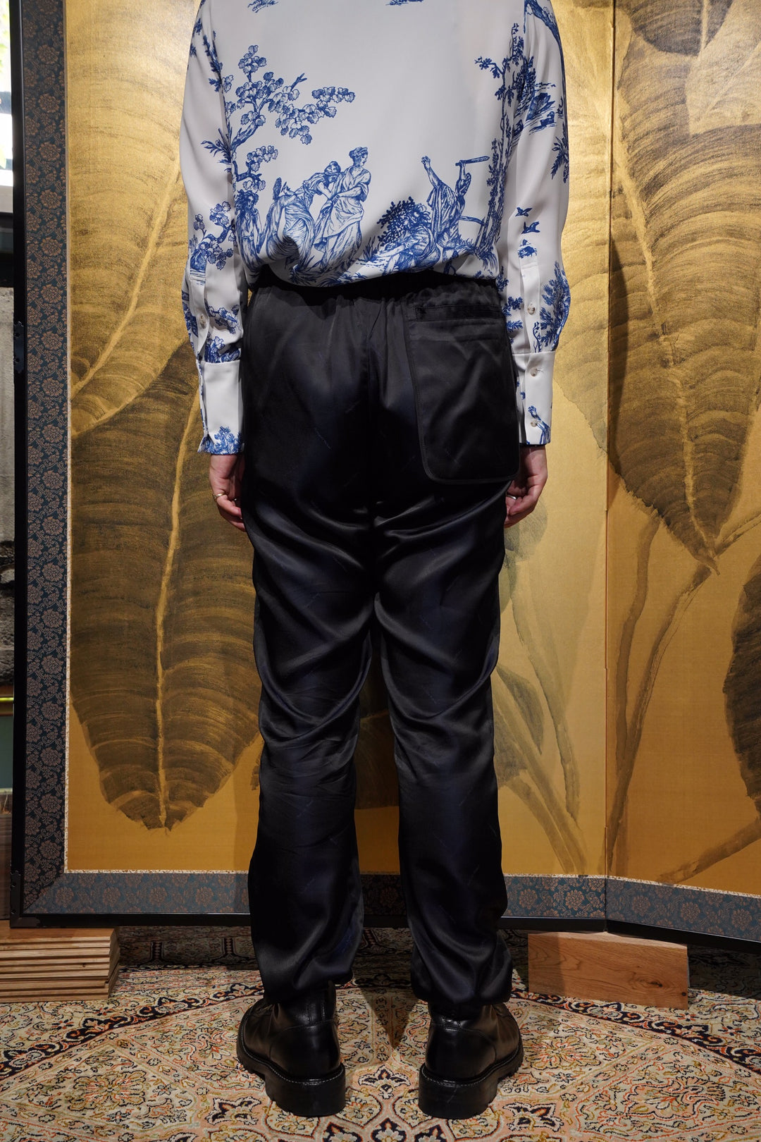 Nobuyuki Matsui(ノブユキ マツイ)のLining Pants(BLACK)(パンツ)の
