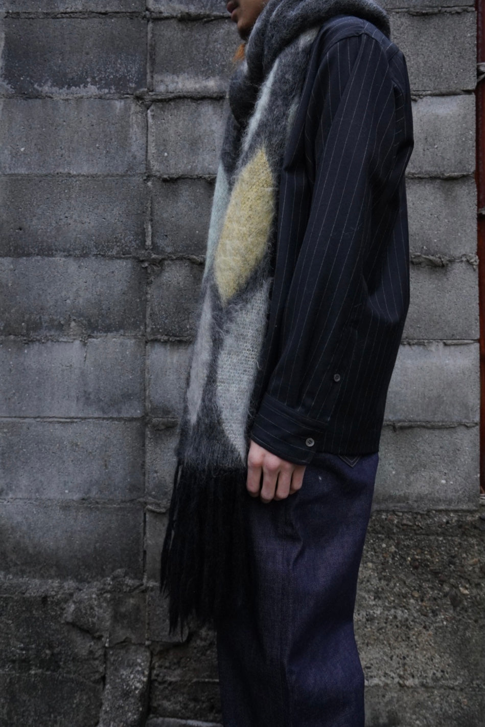 小物 SUGARHILL MOHAIR PYHCH SCARF (GREEN) SUGARHILL（シュガーヒル）のMOHAIR PYHCH SCARF (GREEN