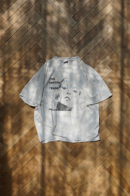 the smiths Tシャツ 白 90s ザ・スミスのTシャツ、ヴィンテージのレアなモリッシーのシャツ