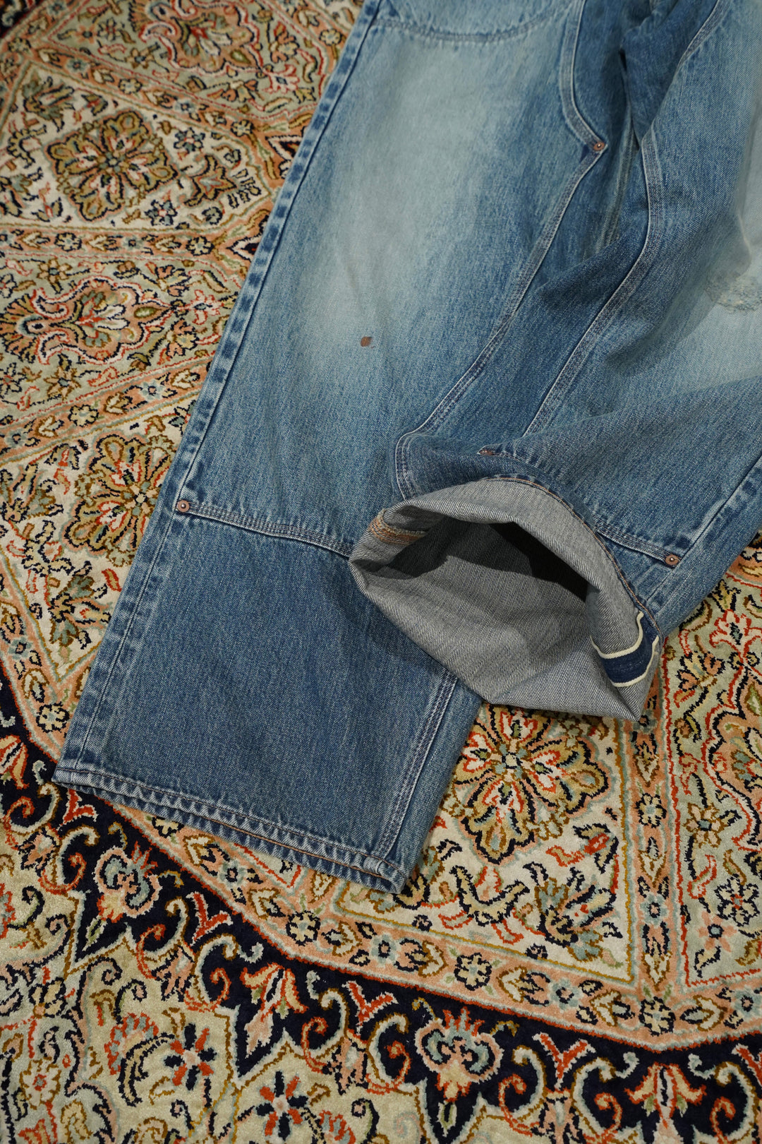 Sugarhill's Faded Double Knee Denim Pants Producted by Unused