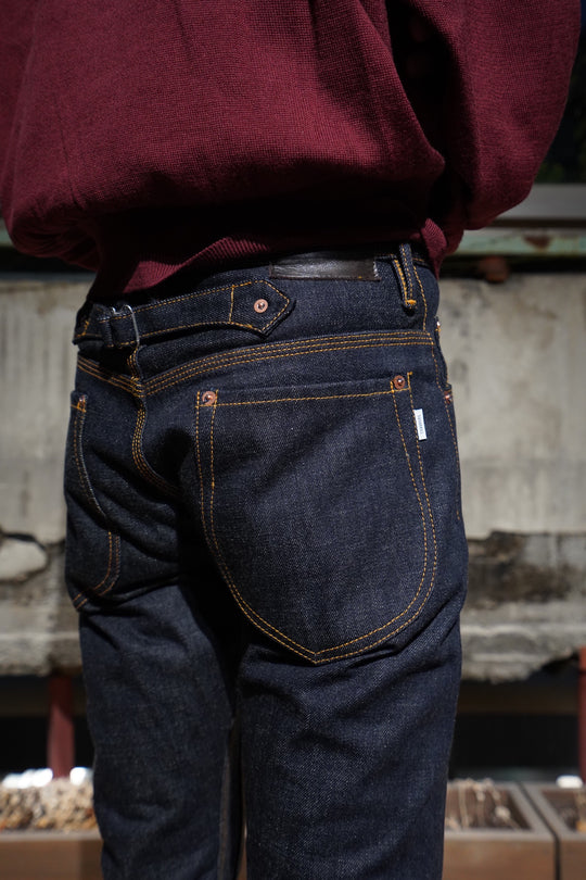 SUGARHILL PAINTER DOUBLE KNEE DENIM TROUSERS(RIGID INDIGO
