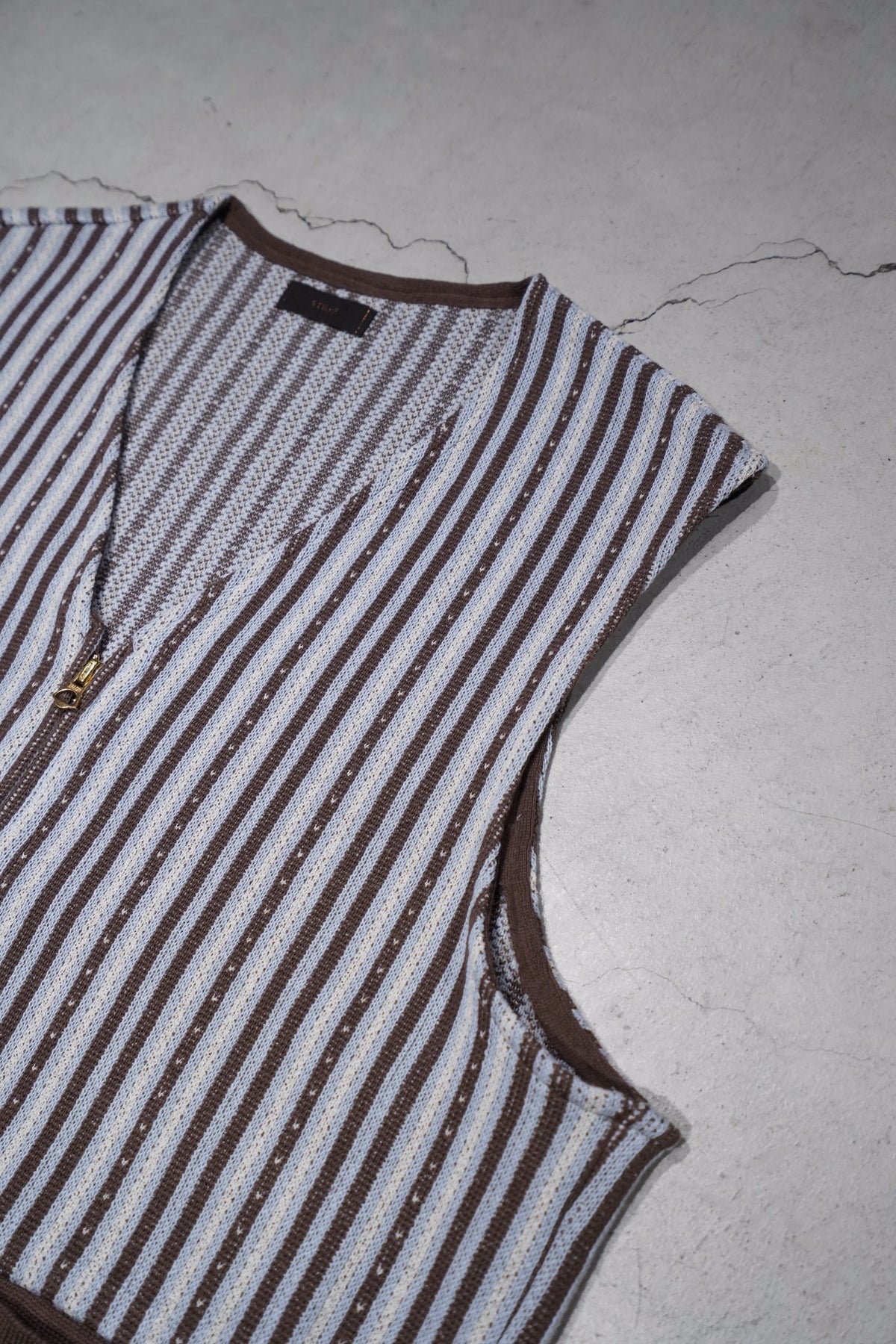 STEAF(スティーフ)のZAJA PATTERN KNIT VEST(BROWN)(ベスト)の通販 