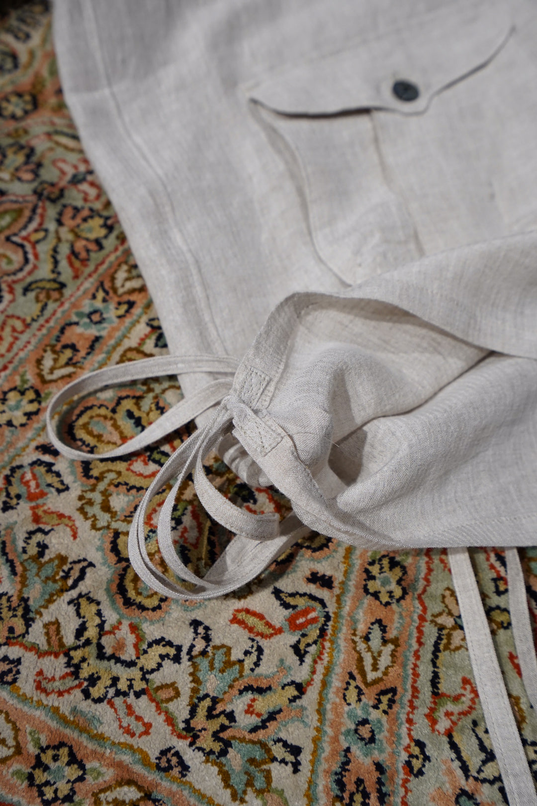 SUGARHILL(シュガーヒル)のSilk Linen Stripe Fatigue Shirt(OFF
