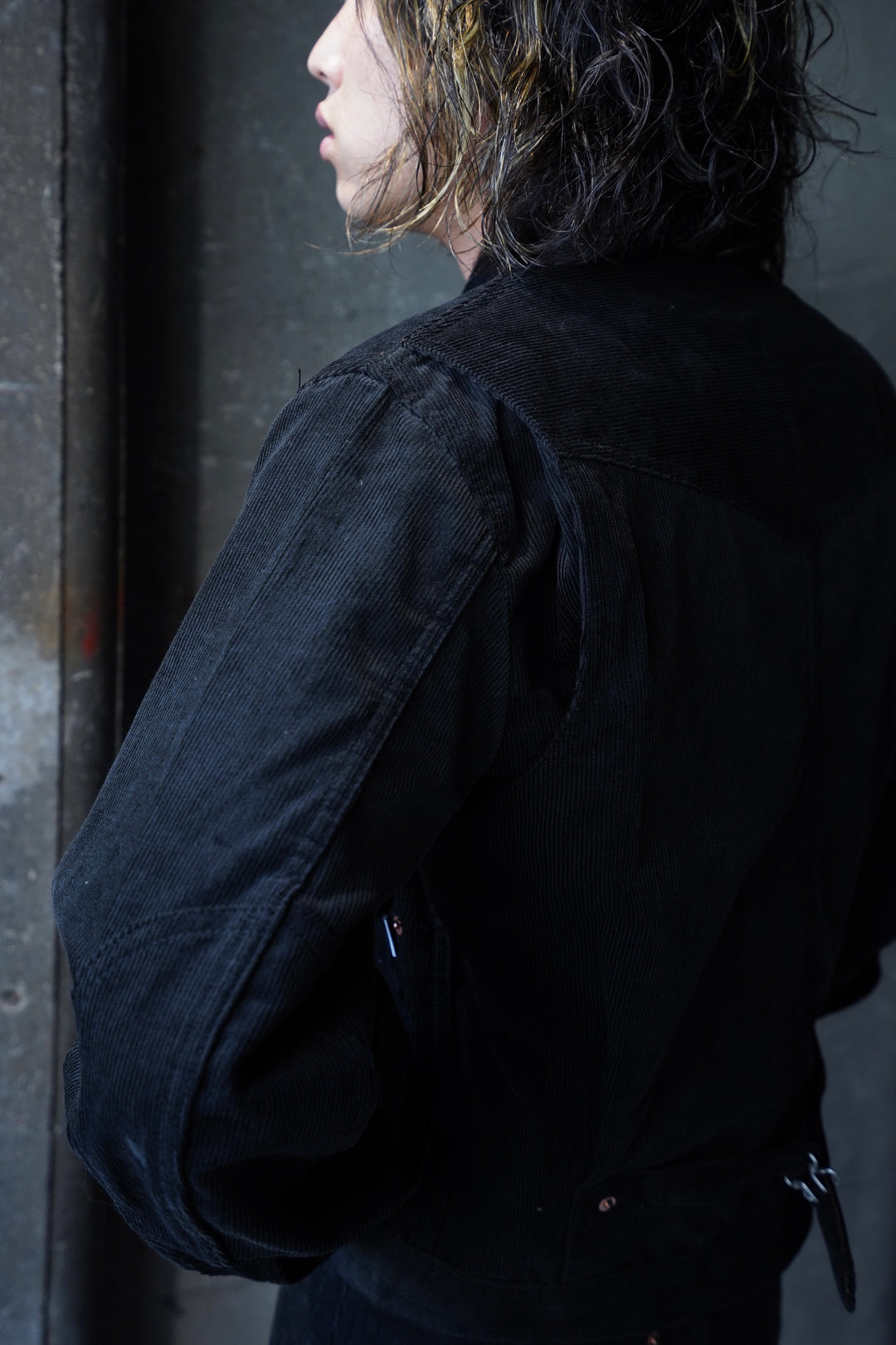 SUGARHILL(シュガーヒル)のCORDUROY DENIM JACKET(BLACK)(ジャケット