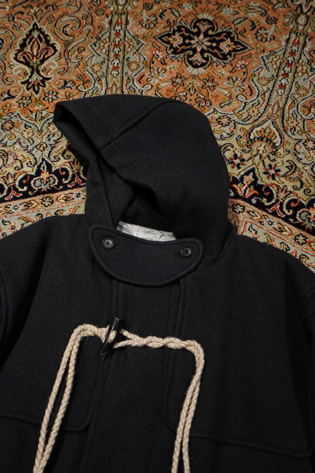 SUGARHILL（シュガーヒル）のCORDED DUFFLE COAT(CHARCOAL BLACK