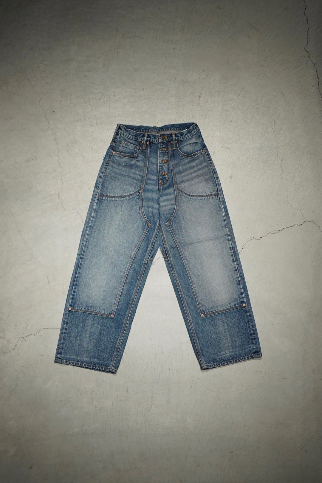 SUGARHILL（シュガーヒル）のFADED DOUBLE KNEE DENIM PANTS(デニム)の