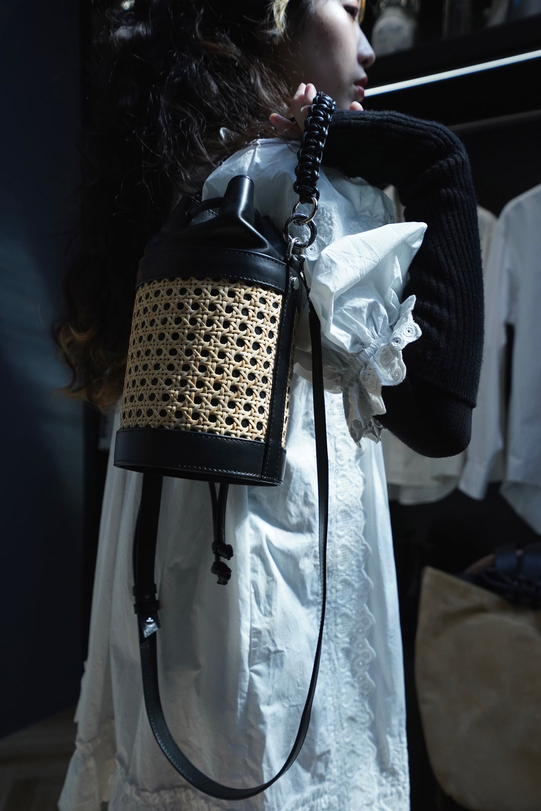 sagan vienna サガン ヴィエンナ かごバッグ エコレザー