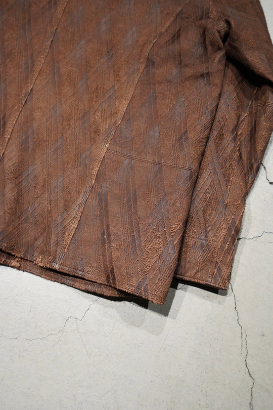 SUGARHILL（シュガーヒル）のSLICED LEATHER COVERALLS(ジャケット)の