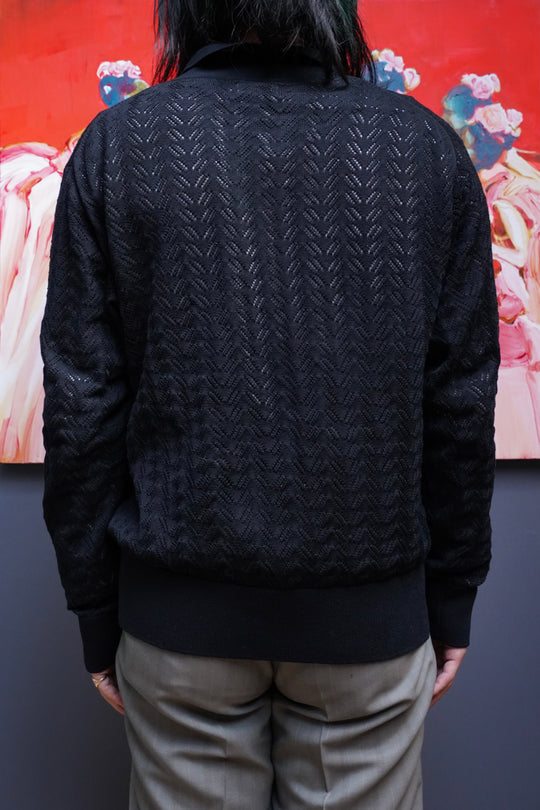 ALLEGE Open Work Cardigan アレッジ　カーディガン　ポロ ALLEGE（アレッジ）の「ALLEGE Open Work Cardigan