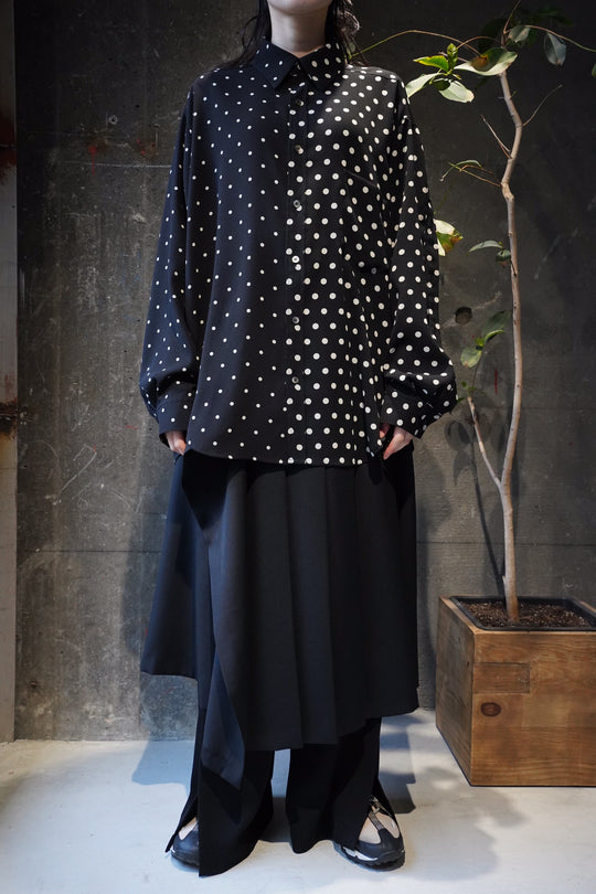 UJOH(ウジョー)のFull Open Shirts(BLACK DOT)(シャツ)の通販