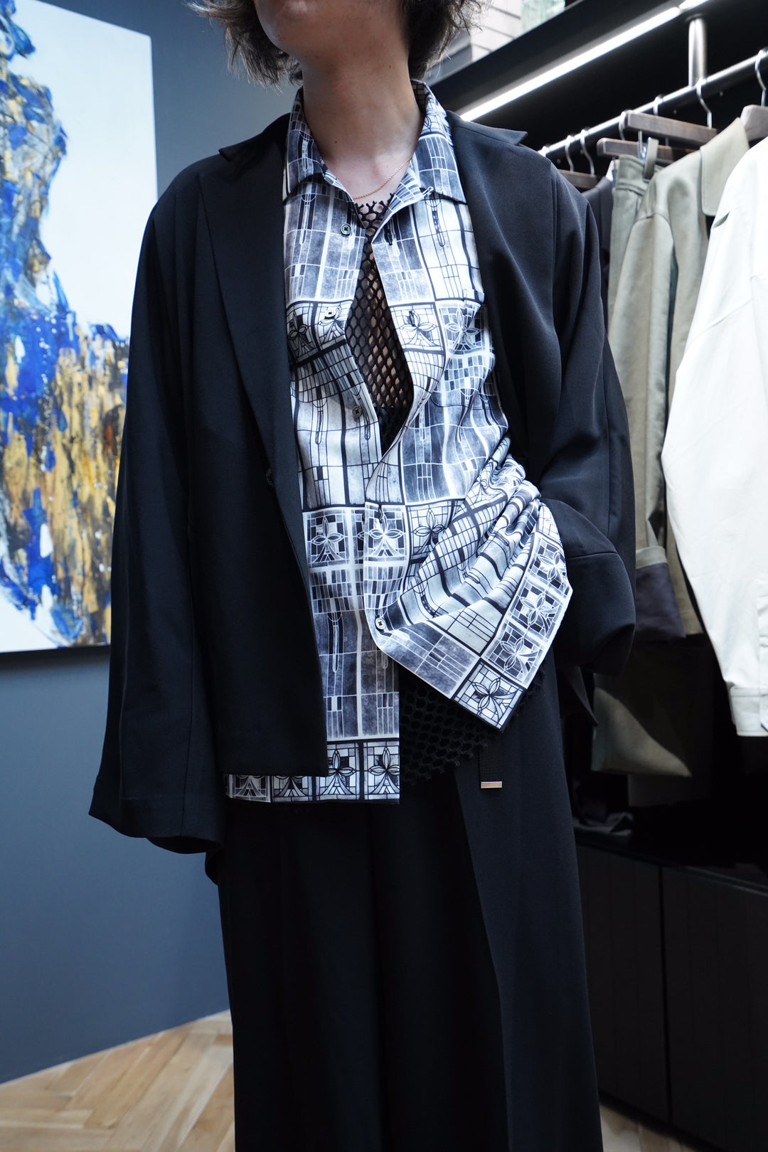 ジャケット・アウター UJOH Dolman Sleeve JKT 2 UJOH(ウジョー)のDolman Sleeve JKT(BLACK)(ジャケット)の通販