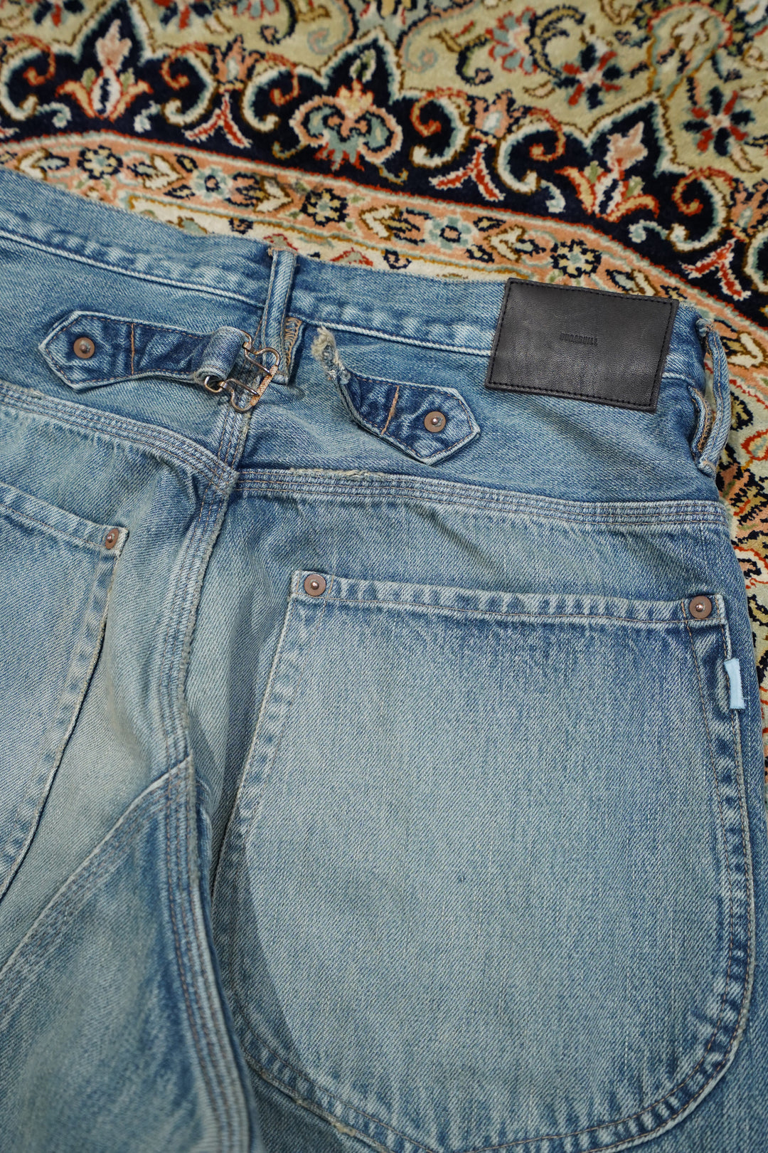 パンツ SUGARHILL FADED DOUBLE KNEE DENIM PANTS SUGARHILL [ FADED DOUBLE KNEE DENIM PANTS PRODUCTED BY