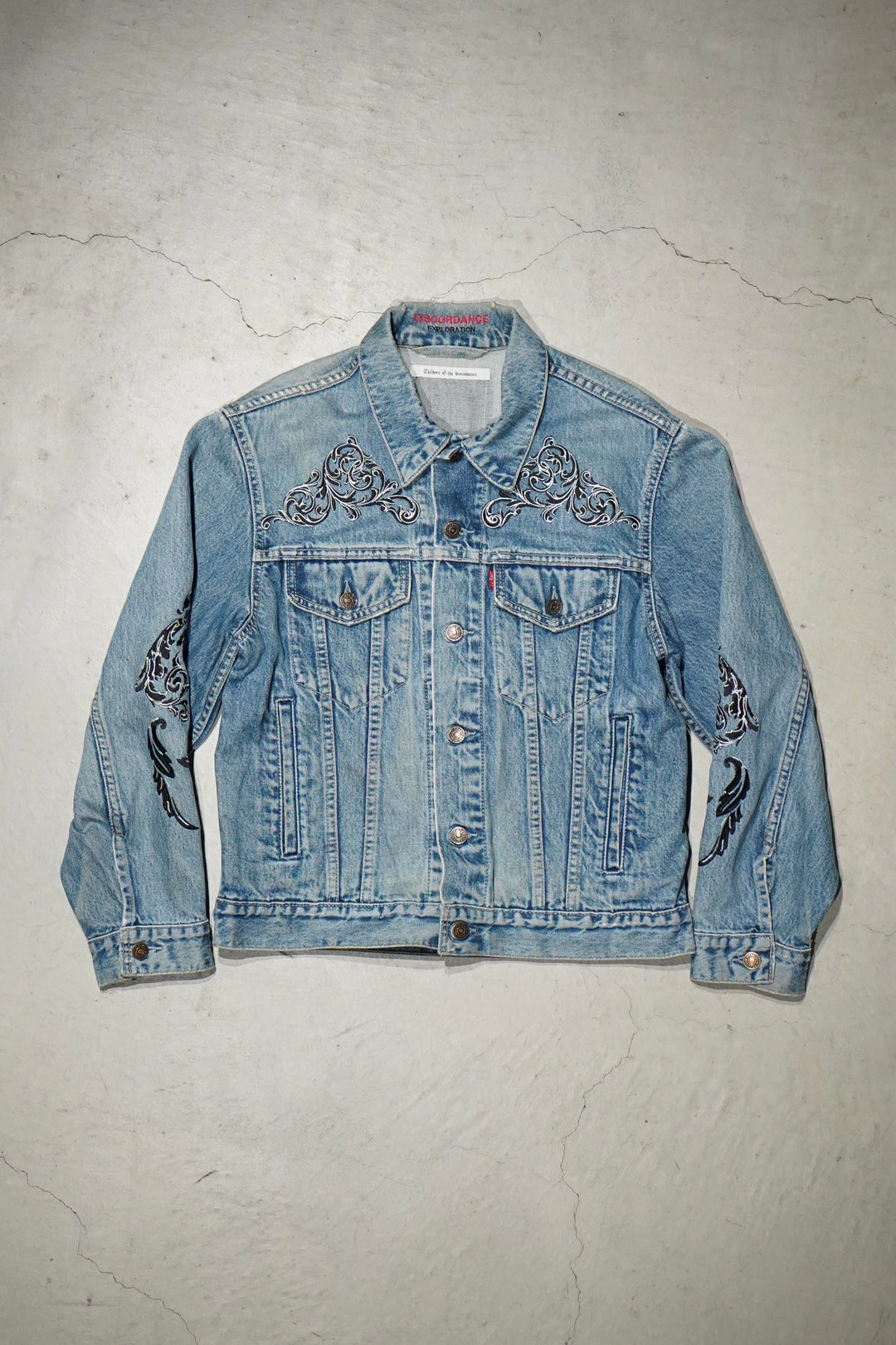 Children of the discordanceのEMBROIDERY DENIM JACKET D(BLUE