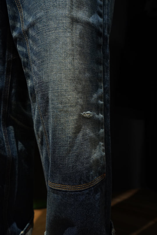SUGARHILL(シュガーヒル)のMUSTY FADED DOUBLE KNEE DENIM PANTS(FADED