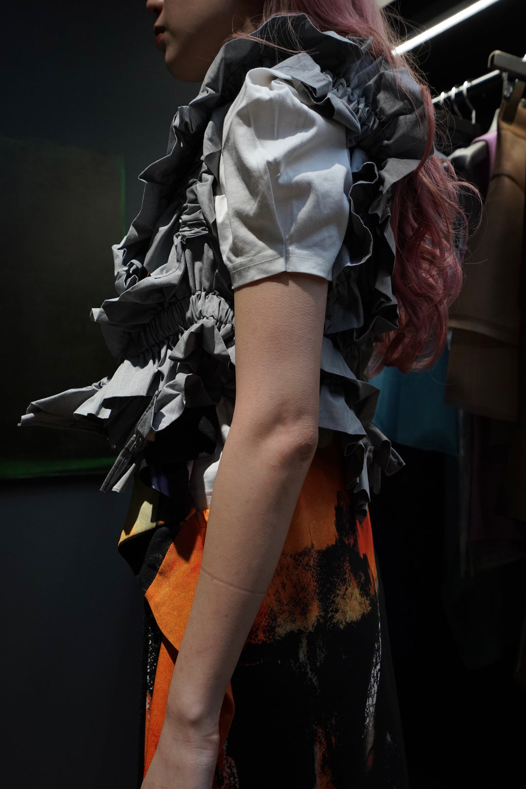HOUGA(ホウガ)のlocket frill vest(gray)(ベスト)の通販 | CEDARWOOD
