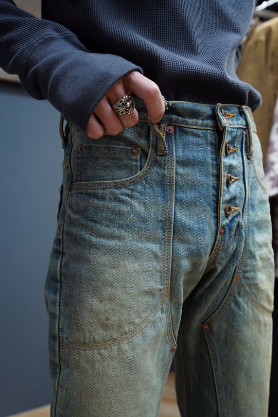 SUGARHILL（シュガーヒル）のOILED FADE BELL BOTTOM DENIM