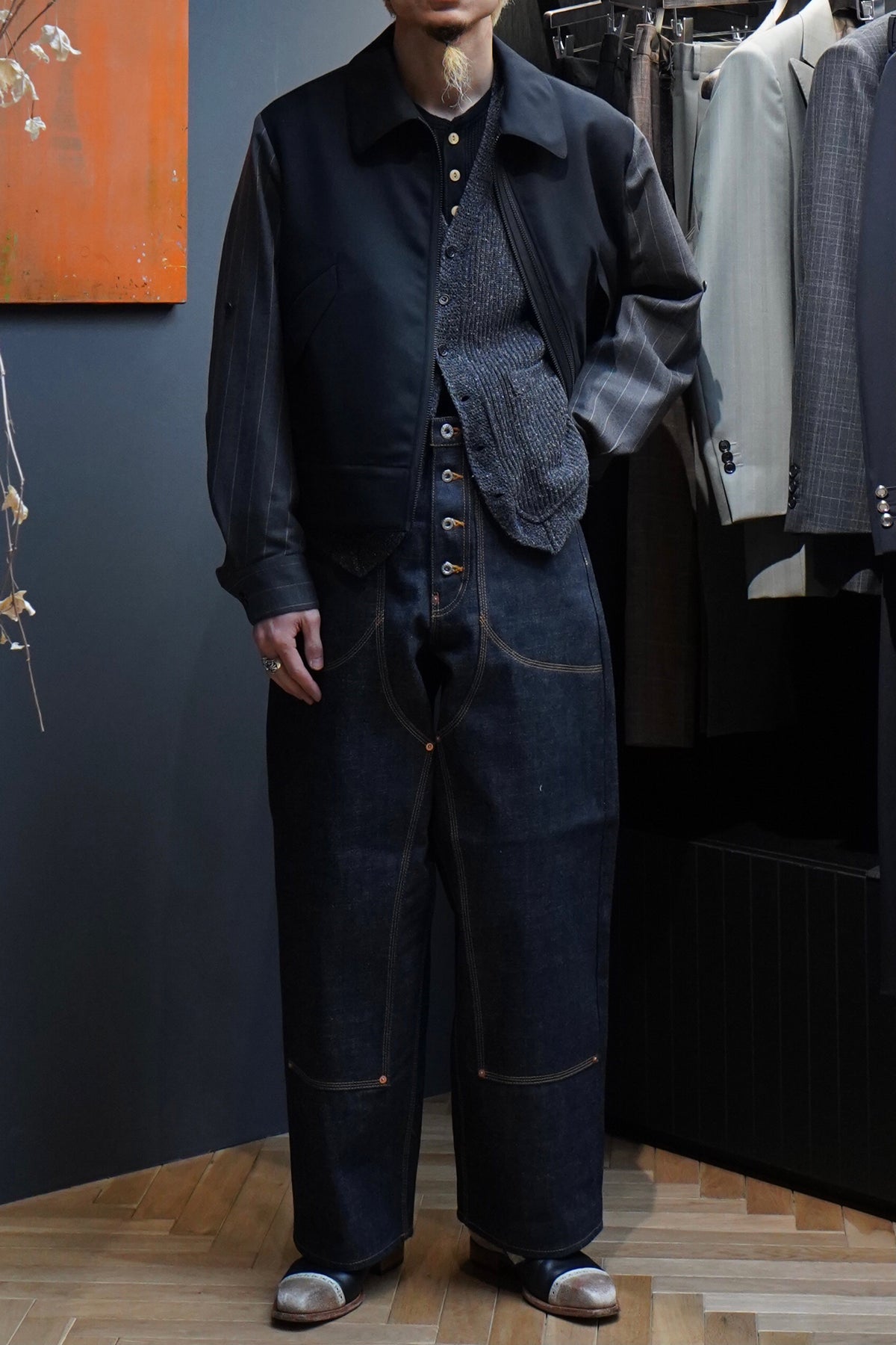 SUGARHILL(シュガーヒル)のCLASSIC DOUBLE KNEE DENIM PANTS(RIGID